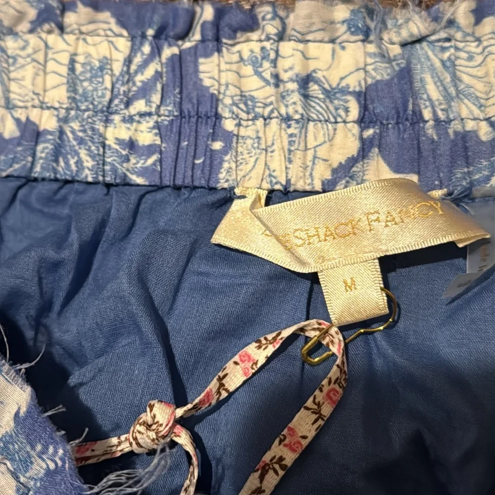 Loveshackfancy NWT tiered Abrielle Skirt in Salty Sea color - Picture 8 of 14